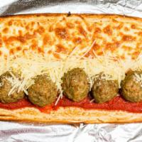 Small Motor City Meatball · Meatballs, pepperoni, Italian sausage, our special blend of 3 cheeses, topped with parmesan ...