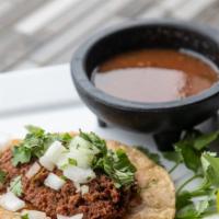 Ground Beef Taco · Comes with onion and cilantro. Choose corn or flour tortilla. Make it a supreme for an addit...