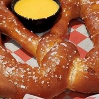 Brewer Pretzel · Milwaukee's #1 voted pretzel served with our delicious beer cheese!