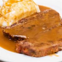Tailgaters Homemade Meatloaf · HOMEMADE MEATLOAF JUST LIKE MOM USE TO MAKE. SERVED WITH MASHED POTATOES.