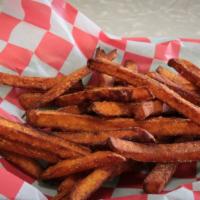 Sweet Potato Fries · delicious sweet potato fries sprinkled with cinnamon sugar