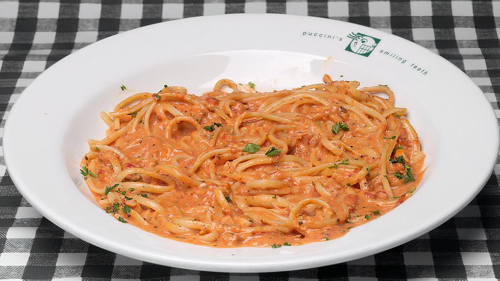 Diavolo · Owners’ favorites. Mild, medium or spicy served with linguine.