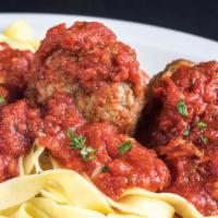Meat Sauce · With spaghetti or angel hair.
