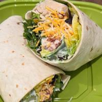 Kid'S Bacon Chicken Ranch Wrap · All-natural chicken breast, crispy bacon, cheddar jack cheese and creamy homemade ranch dres...