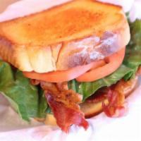 Blt With Mayo · Bacon, lettuce, tomato and mayo on Texas Toast.