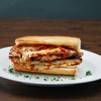 Chicken Parmesan Sandwich · Chicken breast, mozzarella, French bread, marinara sauce
