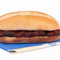 Rib Sandwich · A boneless barbeque pork rib sandwich