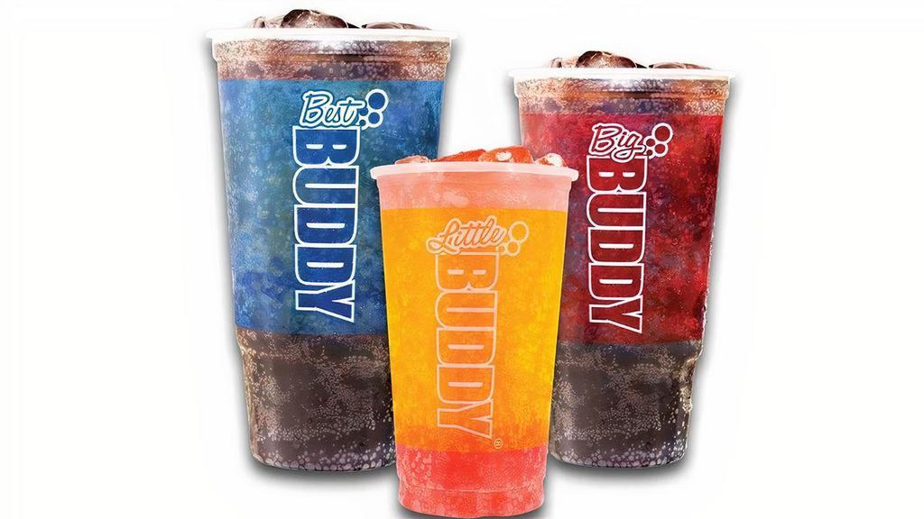 Fountain Drink Buddy · Choose between the Little Buddy, Big Buddy, Best Buddy and Mega Buddy fountain drinks