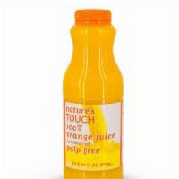 Nature'S Touch Orange Juice, Pint · Nature's Touch 100% orange juice from concentrate, pulp free