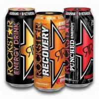 Rockstar · Choose between a variety of 16oz Rockstar Energy Drink flavors