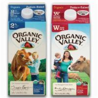 Organic Valley Milk  · Choose between Whole and 2% milk