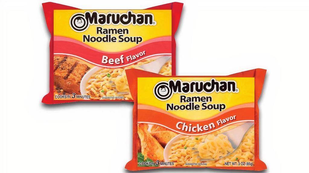 Ramen Noodles · Choose between Beef and Chicken flavors