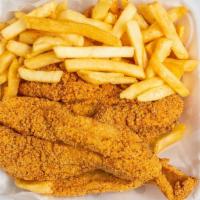 Fish Dinners · All dinner comes with Fries, Bread, Hot Sauce and Tartar Sauce on the Side.