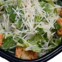 Caesar · crisp romaine lettuce tossed with seasoned croutones, grated parmesan cheese and classic cae...