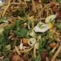 Schezwan Noodles · A spicier version of Chinese noodles with garlic flavor