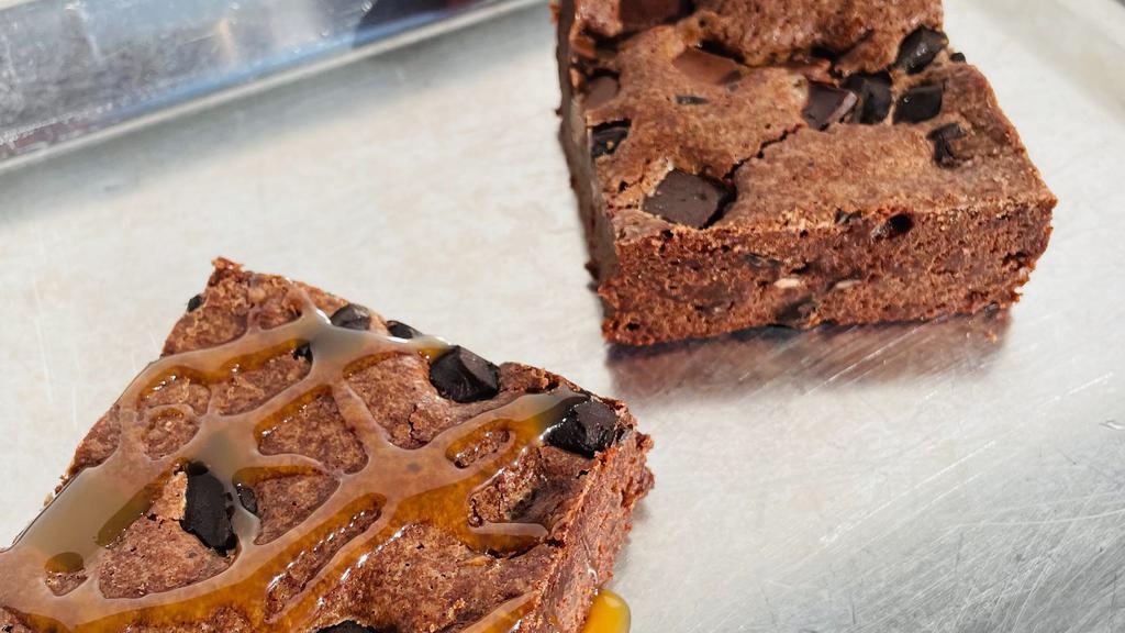 Decadent Brownie · Add caramel for an additional charge.