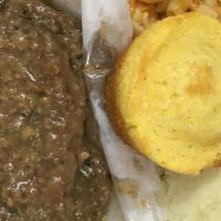Meatloaf Cooked With Gravy · Enjoy our delicious meatloaf cooked with gravy as a dinner. We bake it with love and add a f...