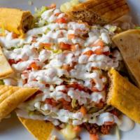 Sample Platter · New. One cheese quesadilla, mini chimichanga, choice of shredded chicken or ground beef, min...