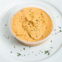 Spicy Hummus · Vegan and gluten-free.