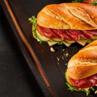 Pepperoni Pizza Sub · A classic pepperoni pizza made into a sub style with as many toppings as you like!