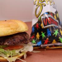 Single Burger + 1 Side · This solo-pattied single, served with one side, is grass fed beef blended daily from our pro...
