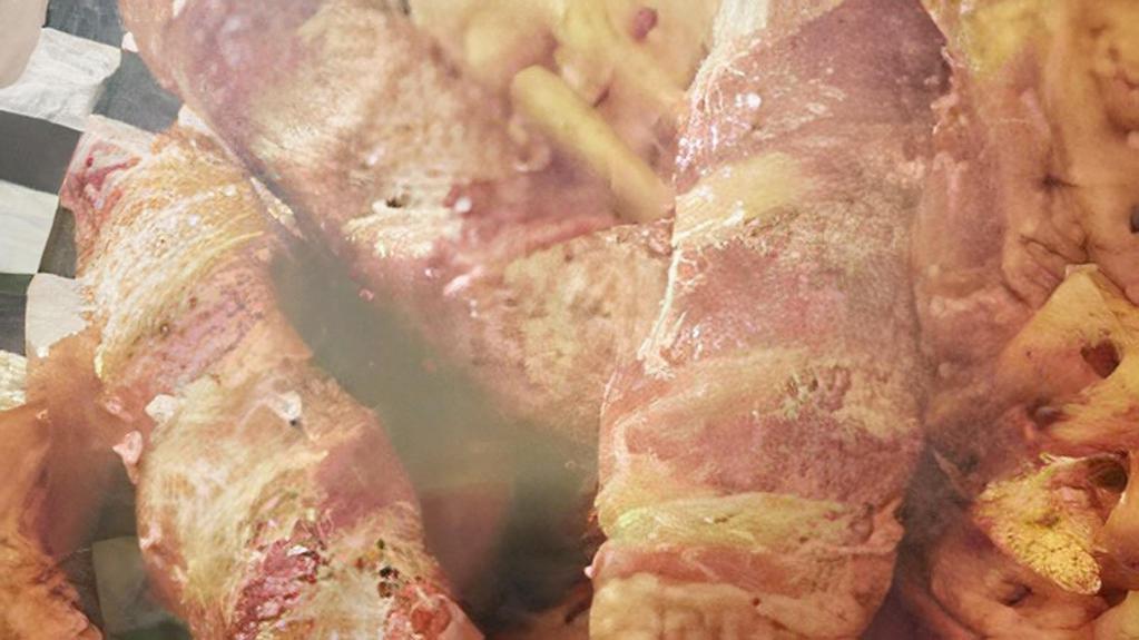 Bacon Wrapped Pork Loin Kabob · 