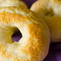 Bagel · with cream cheese.