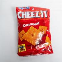 Cheez-It Original Cheddar 3 Oz · The Original Baked Snack. Light & crisp crackers made with real cheese and salt on top.  Mad...