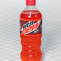 Mountain Dew Code Red 20 Oz · With a distinct flavor of cherry, this Code Red has all of the great taste of Mountain Dew.