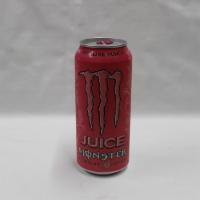 Monster Juice Pipeline Punch 16 Oz · Combination of the taste of orange, guava, and passion fruit paired with the classic Monster...