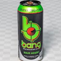 Bang Sour Heads 16Oz · Power up with Bang's potent brain & body-rocking fuel: Creatine, Caffeine, CoQ10 & BCAAs (Br...