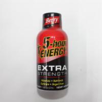 5-Hour Energy Extra Strength Berry 1.93 Oz · Extra strength energy shot that contains an added bonus blend of vitamins, nutrients and caf...