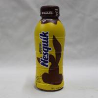 Nesquik Chocolate Milk 14 Oz · Made with 100% real low fat milk, each serving boasts 14g of protein.