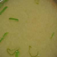 Miso Soup · Soft tofu, seaweed and scallion soup in soy broth.