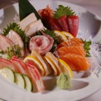 Sashimi Entrées · 15 pieces of assorted sashimi.