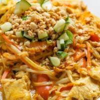 Rainbow Peanut Noodles · Red bell peppers, scallions, carrots, bean sprouts, cilantro, peanuts, cucumbers, rice noodl...