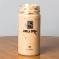 Almond Milk Tea · Fresh whole almonds blended into our delicious Kuma milk tea.