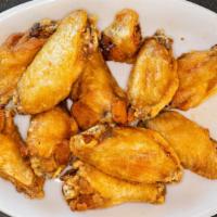 Chicken Wings · Ten pieces with your choice of plain or buffalo sauce. Blue cheese or ranch included. Add fr...