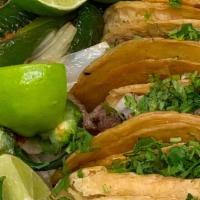 Tacos · Los Tacos mas mexicanos de Detroit, servidos con la carne de su preferencia, cebolla picada ...