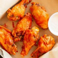 Mr Brews Wings · Fresh chicken wings, fried and tossed in your favorite sauce, BBQ, honey garlic, buffalo, sp...