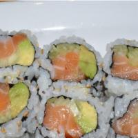 Alaskan Roll · salmon, avocado, cucumber.