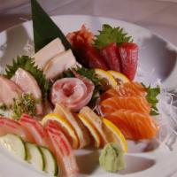 Sashimi Entrées · 15 pieces of assorted sashimi.