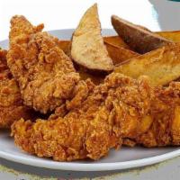 7 Pieces Chicken Tenders With 1 Sauce · Hand breaded chicken tenders with your choice of sauce. Sauces available: ranch, honey musta...
