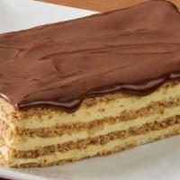 Chocolate Éclair Cake · Our homemade Chocolate Éclair Cake is a seven-layer cake topped with rich chocolate frosting...