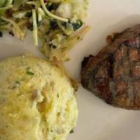 Filet Mignon 8 Oz · 8 Oz center cut Filet, lean. Mesquite grilled with Roasted Garlic Butter