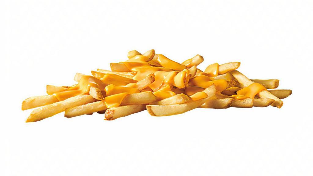 Cheese Fries · Crispy, golden brown sticks of potato goodness with cheese.
