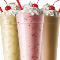 Hand-Mixed Classic Shakes · Real Ice Cream hand-mixed with your favorite flavors into a thick, cold, creamy shake and fi...