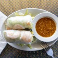 Fresh Rolls (4) · Carrot, lettuce, cucumber and cilantro wrapped in rice paper.
Choice of chicken, shrimp, or ...