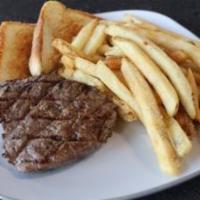 Lunch Sirloin Steak* · 6 oz. USDA Choice. Served with natural-cut fries.