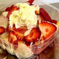Frozen Strawberries & Cream · Natural strawberries with homemade sweet cream and frozen.